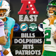 Image for article titled 2021 NFL Preview - AFC East: Fate of division rests on arms of young QBs